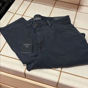 VRST Men's Slim Fit Navy Jeans